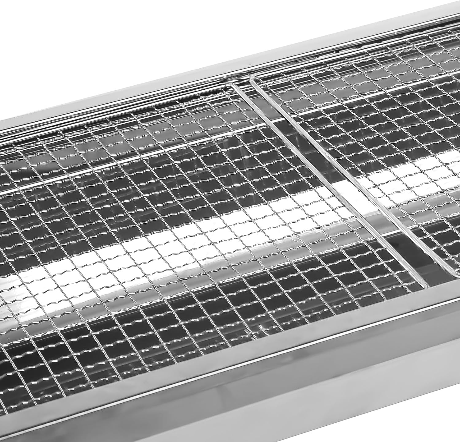 Thumbnail 2 de AGM składany grill węglowy, przenośny, srebrny, 71 × 33 × 73 cm