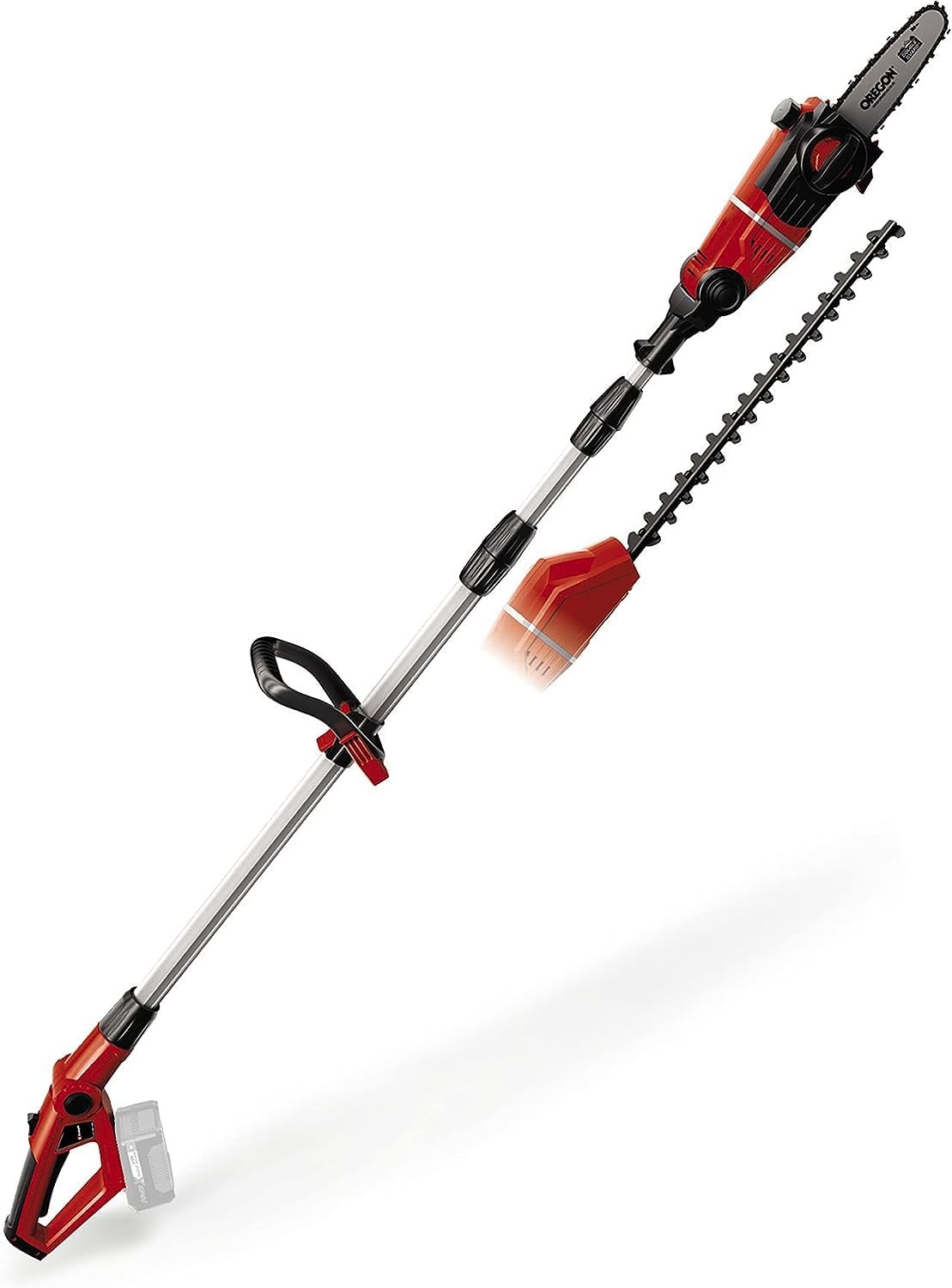 Detalle de Einhell Utensile multifunzione a batteria GE-HC 18 Li T-Solo: 2 in 1 tagliasiepi e sega a catena (18 V) senza batteria né caricabatterie