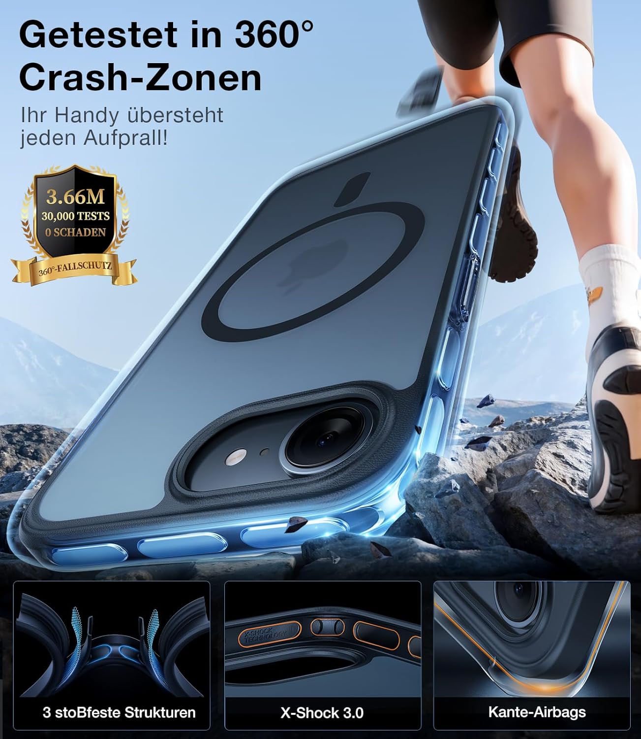 Detalle 2 de TORRAS Guardian-Mag für iPhone 16e 18N Magnetkraft