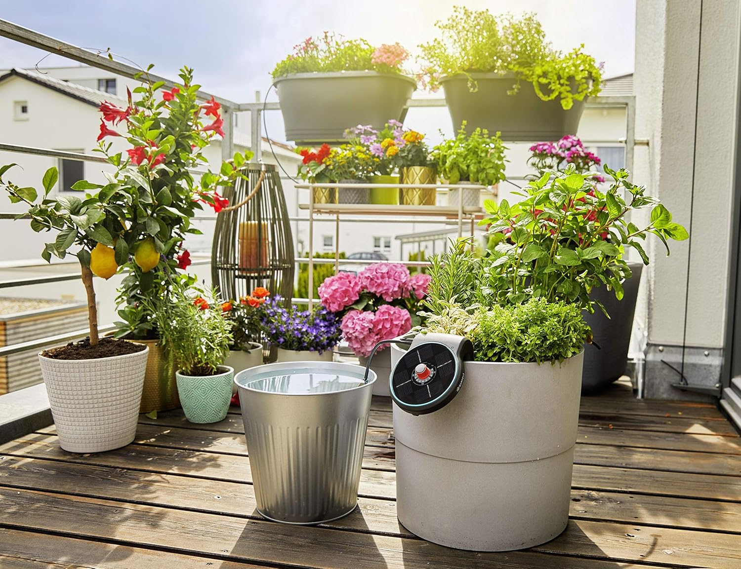 Thumbnail 6 de Ensemble d’arrosage solaire Gardena AquaBloom 13300-20 pour plantes de balcon et en pot (jusqu’à 4 m)