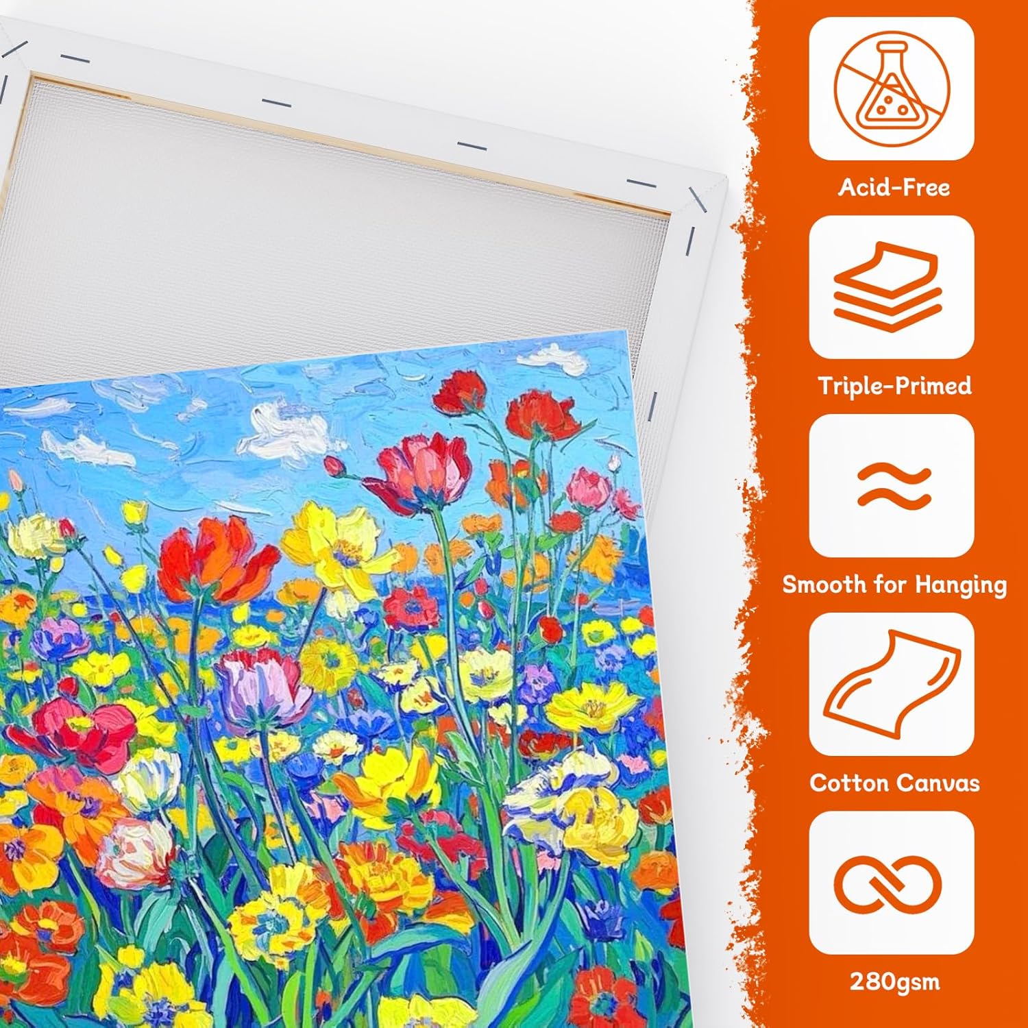 Thumbnail 2 de Koncci Stretched Canvas for Painting (10-pack, multiple sizes)