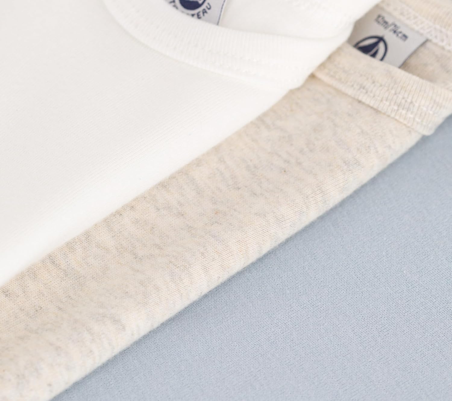 Thumbnail 2 de Lot de 3 bodies Petit Bateau à manches courtes pour bébé mixte