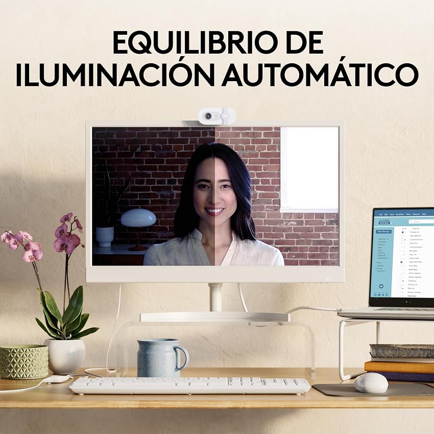Detalle de Logitech Brio 100 Webcam Full HD 1080p, 34%