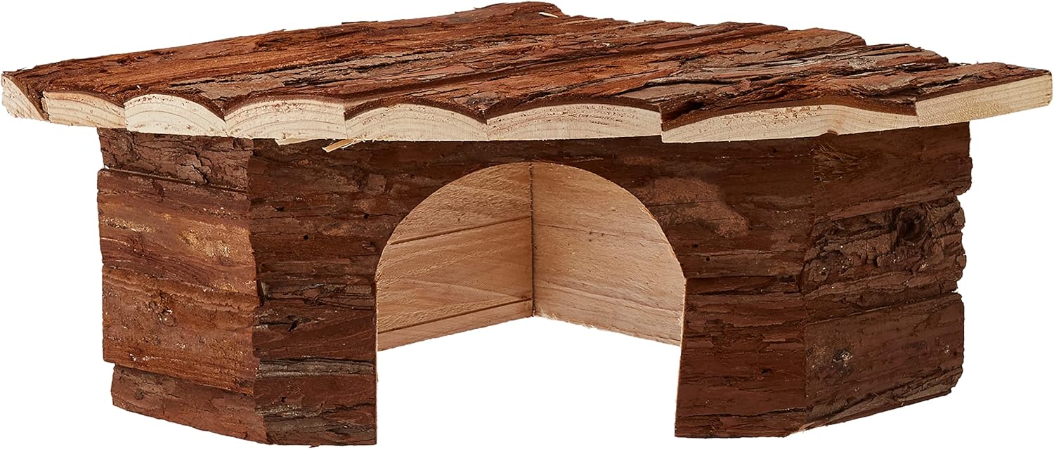 Detalle 2 de CROCI Wood Corner House 42 x 15 x 30 cm for Guinea Pigs and Dwarf Rabbits