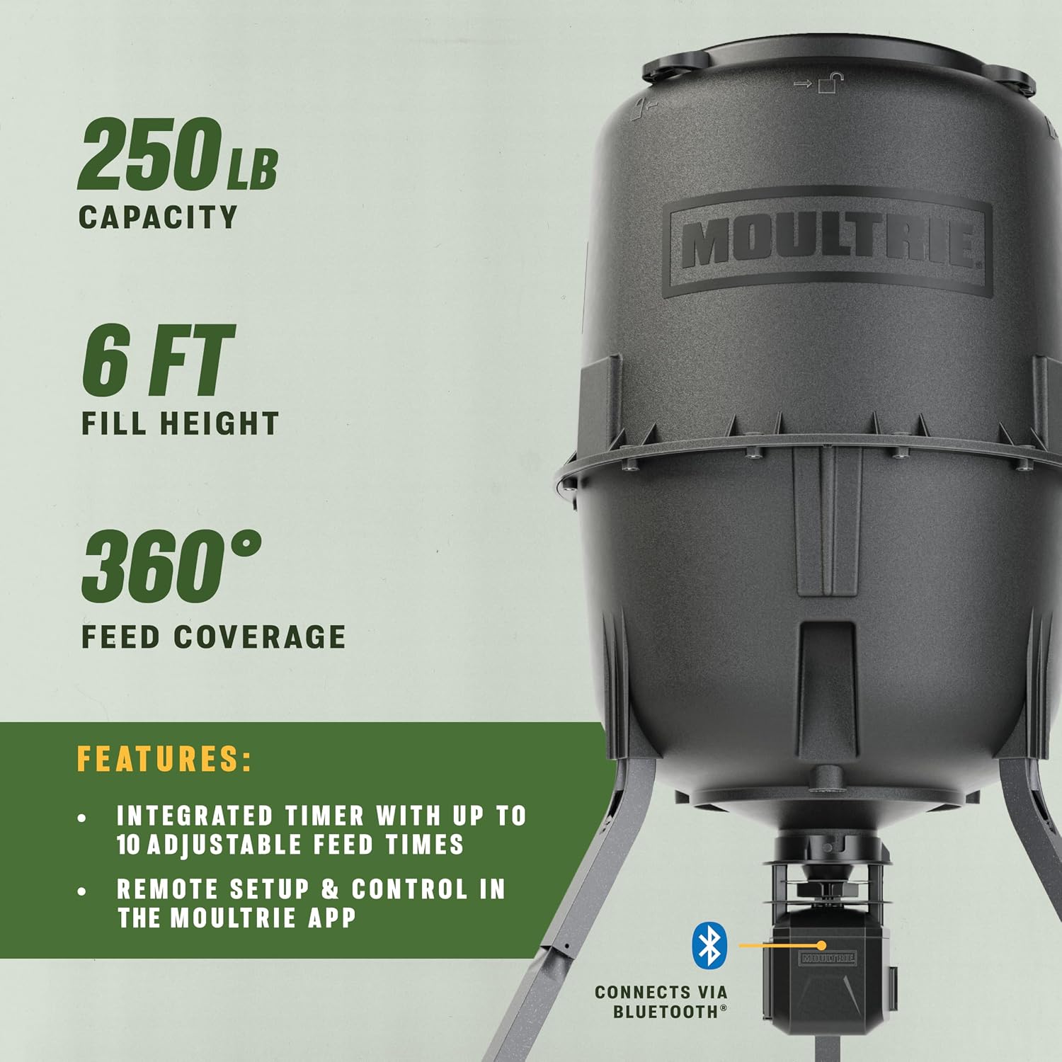 Thumbnail 1 de Moultrie 250 Lb Pro Hunter III Deer Feeder with Bluetooth App Control (MFG-15104)