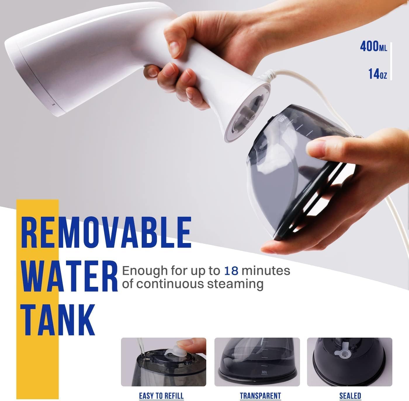 Thumbnail 5 de Rolipo Clothes Steamer 400ml portable steamer