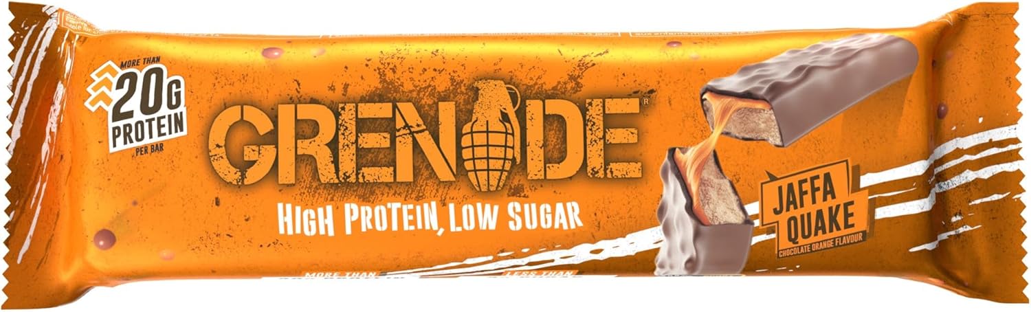 Thumbnail 1 de Grenade Proteinriegel Jaffa Quake – proteinreich & zuckerarm, 12 x 60 g