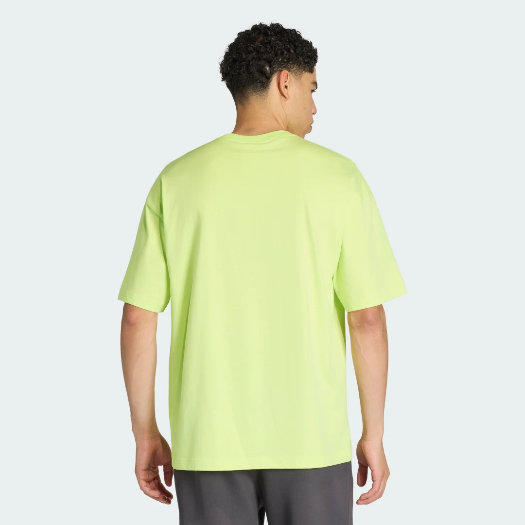 Thumbnail 1 de Camiseta Trefoil Essentials Spacer Loose de Adidas – versión Amarillo