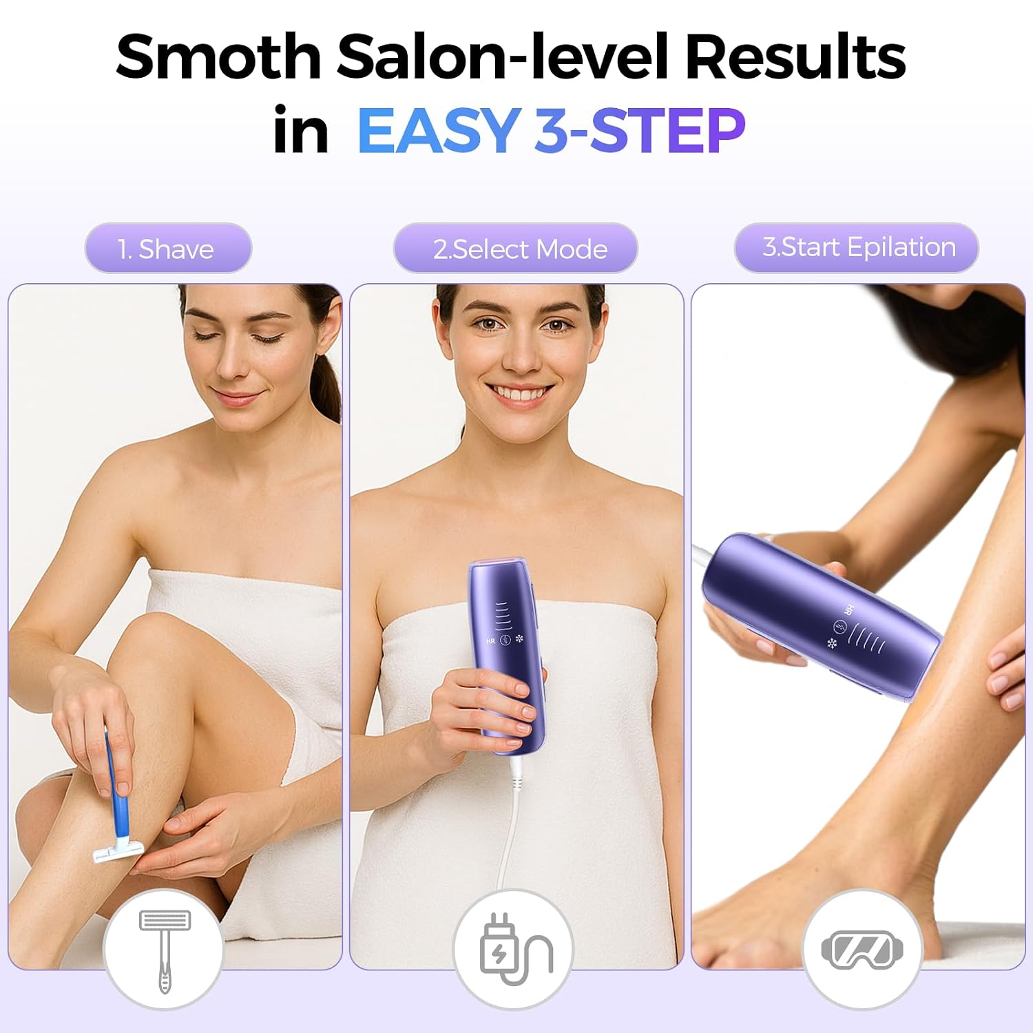 Thumbnail 6 de 2026 Upgraded Laser Hair Removal with 5°C Ice Cooling: At-Home IPL for Face & Body