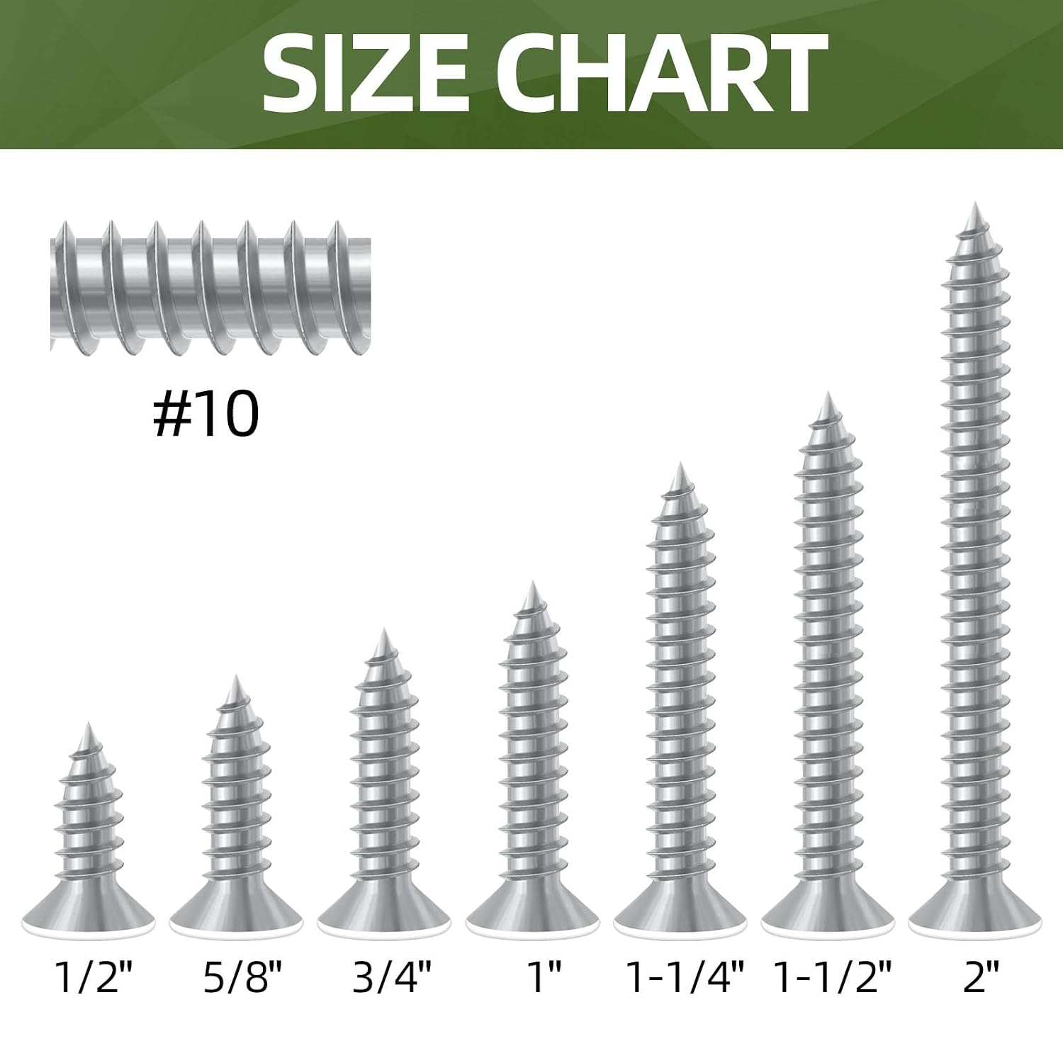 Detalle de Sheet Metal Screws #10 x 5/8 in.