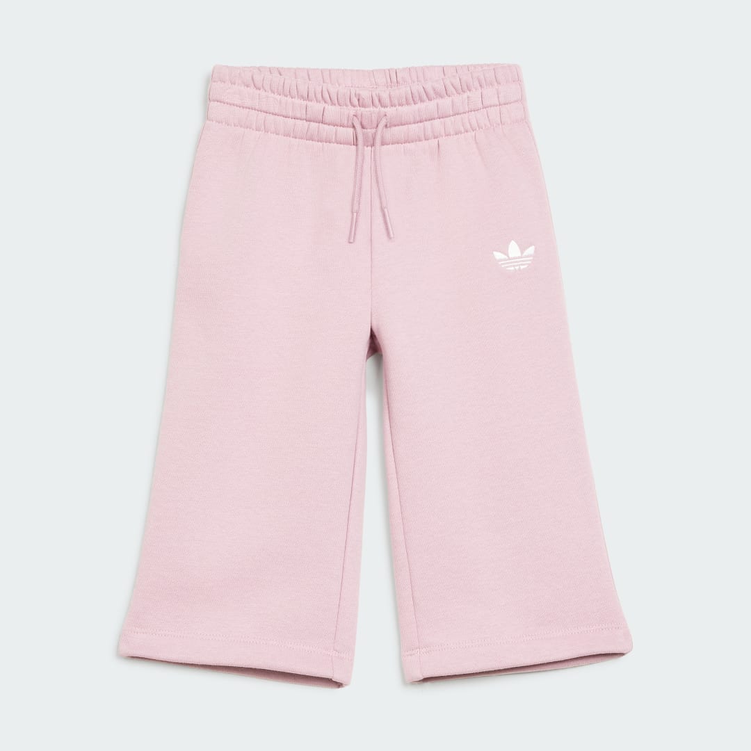 Thumbnail 3 de Conjunto Adidas: camiseta técnica de cuello redondo y pantalón pernera amplia (violeta)
