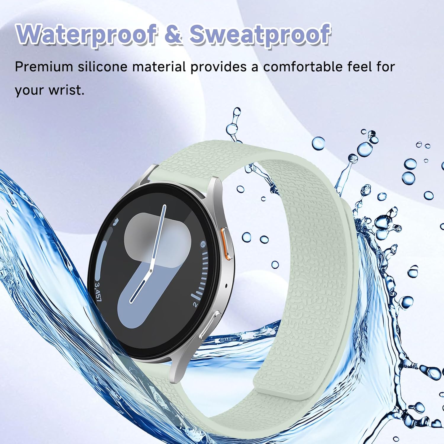 Thumbnail 4 de CiimWaa Magnetes-Silikonarmband (22 mm) – weiches, wasserdichtes Ersatzband mit Magnetverschluss