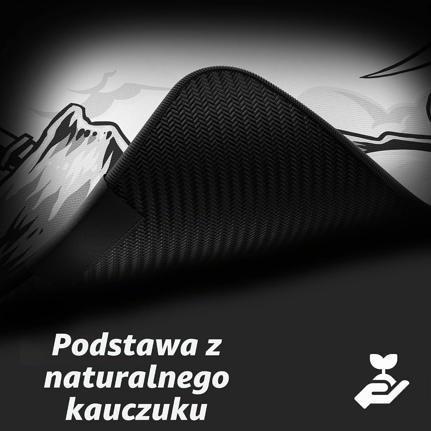 Detalle de Hystar XXL 91 × 40 cm – podkładka gamingowa 5 mm, wodoodporna, Pegaz