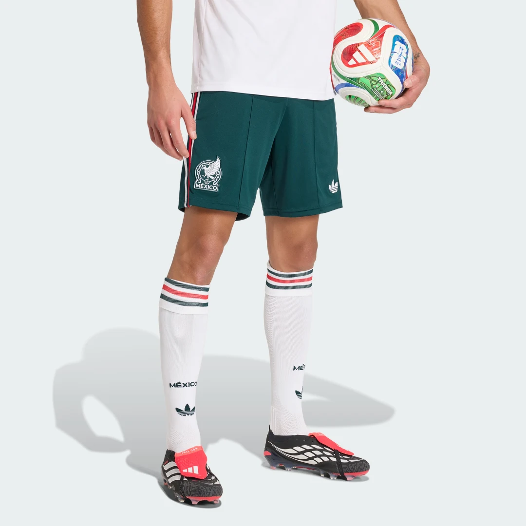 Detalle de Adidas Pantalón corto segunda equipación México 26 – color verde