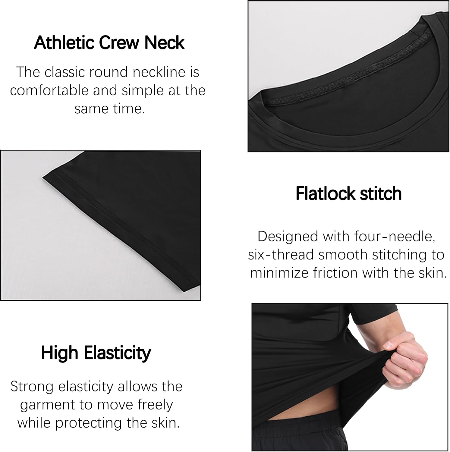 Thumbnail 5 de HovSiyla Compression Shirt Cool Dry