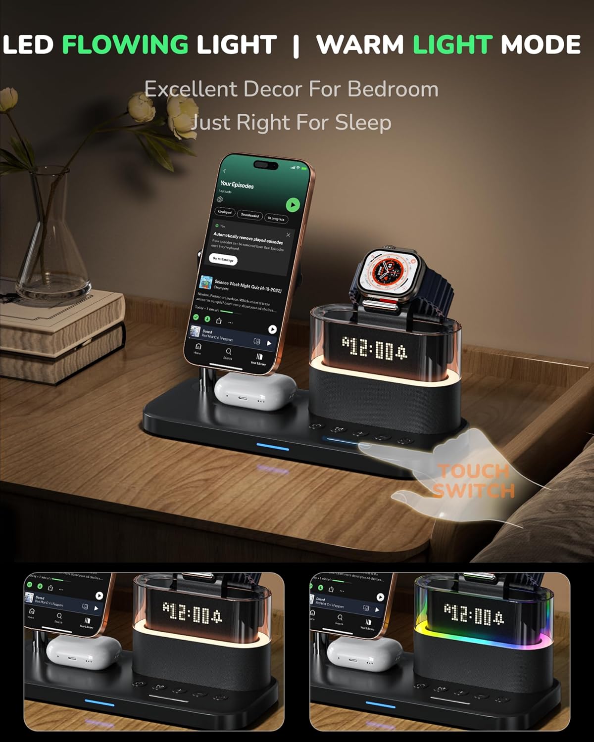 Thumbnail 3 de 5 in 1 Wireless Charging Station for iPhone