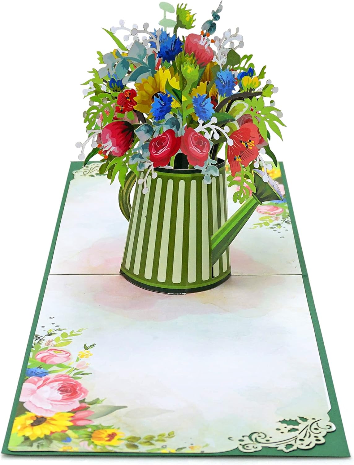Thumbnail 1 de Cutpopup Watering Can – Flower Pop Up Card: Blumen-Popup-Karte von CUT POPUP.COM