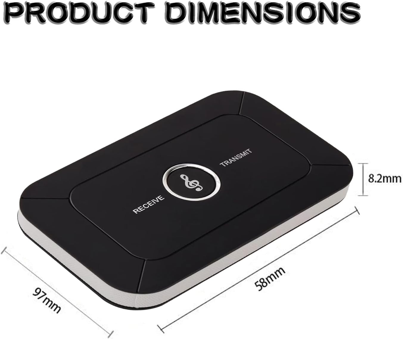 Detalle 2 de Xingbaichen Bluetooth Adapter Transmitter Receiver 2-in-1 (TX/RX) with Bluetooth 5.3
