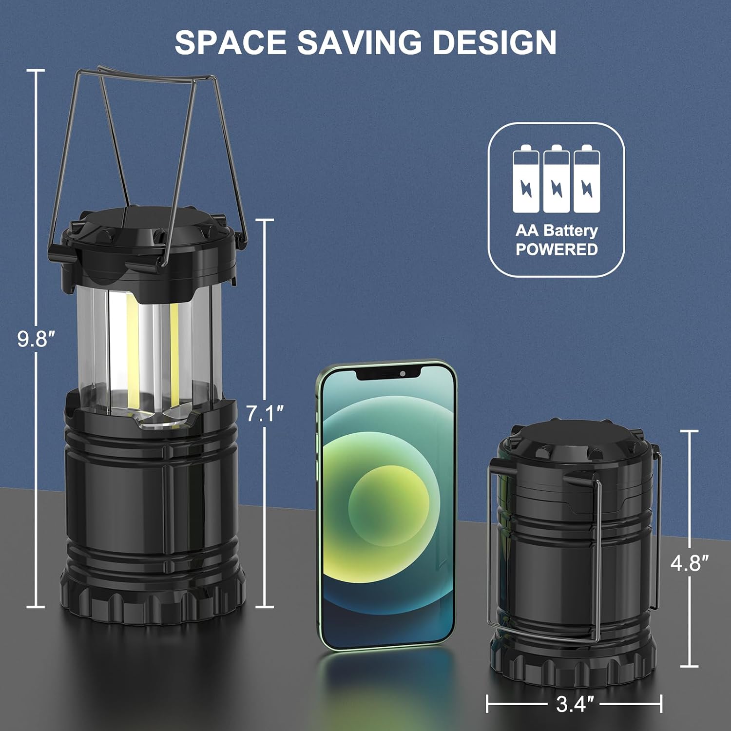 Detalle 1 de COSTECH LED Camping Lantern 4-Pack with 30 LEDs and Foldaway Handles