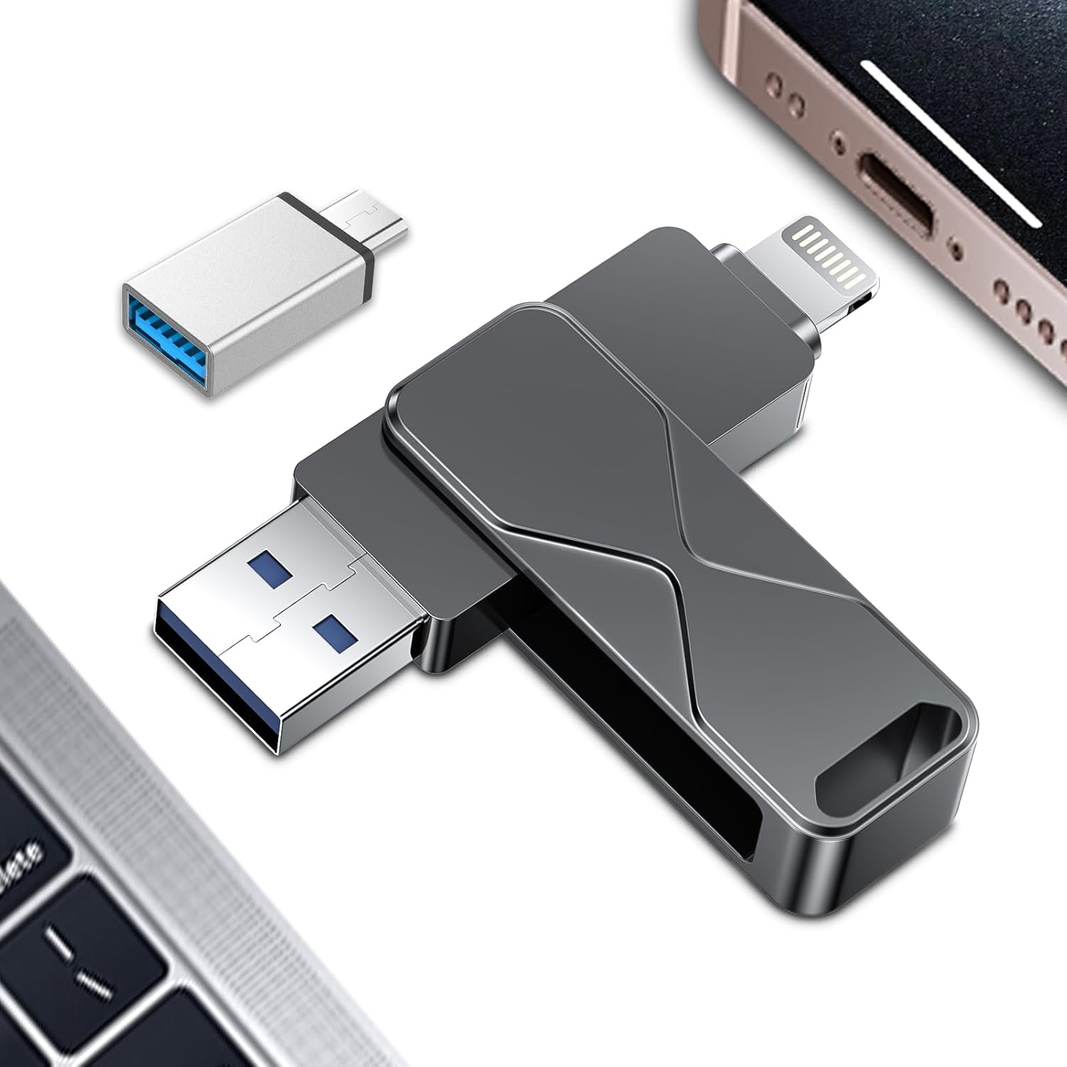 Thumbnail 6 de USB-Stick für iPhone 512GB – MFi-zertifiziertes 3-in-1 Speichergerät