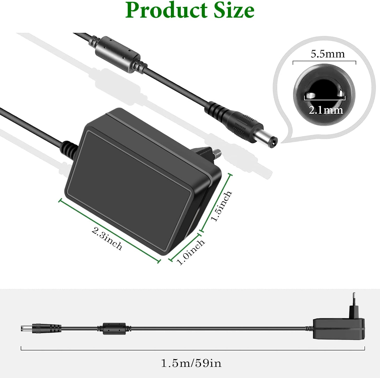 Detalle 2 de Gonine 9V Netzteil Adapter für Brother 🔌