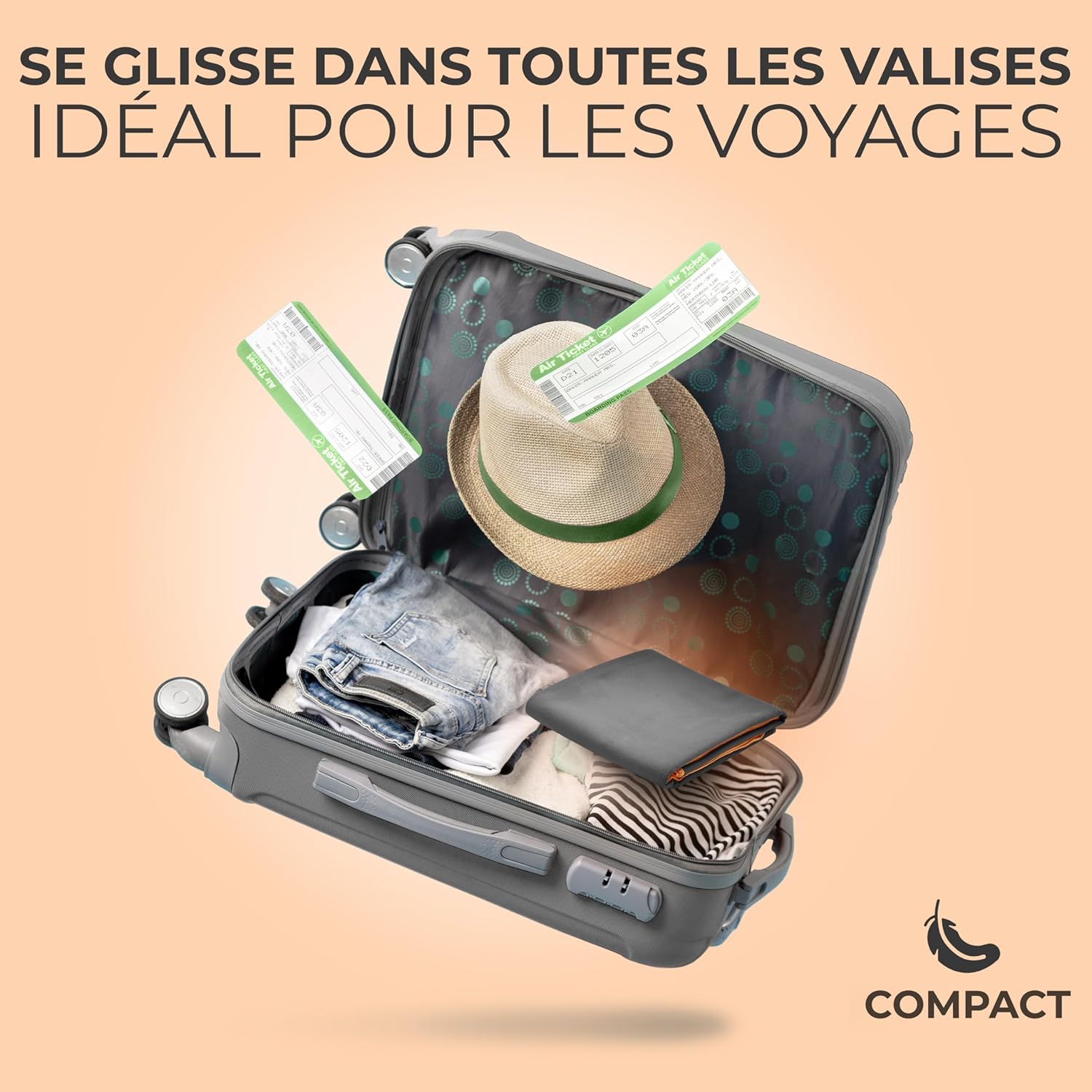Detalle de NirvanaShape Serviette Microfibre – Séchage rapide et légère pour sport et voyage