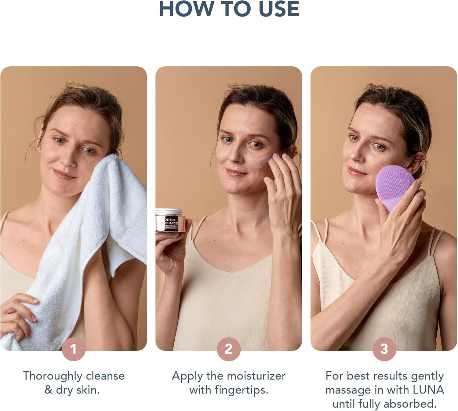 Thumbnail 4 de FOREO SUPERCHARGED Crema Idratante Viso HA+PGA con Acido Ialuronico e Squalano, Vitamina E (vegana, cruelty free, senza glutine) – 50 ml