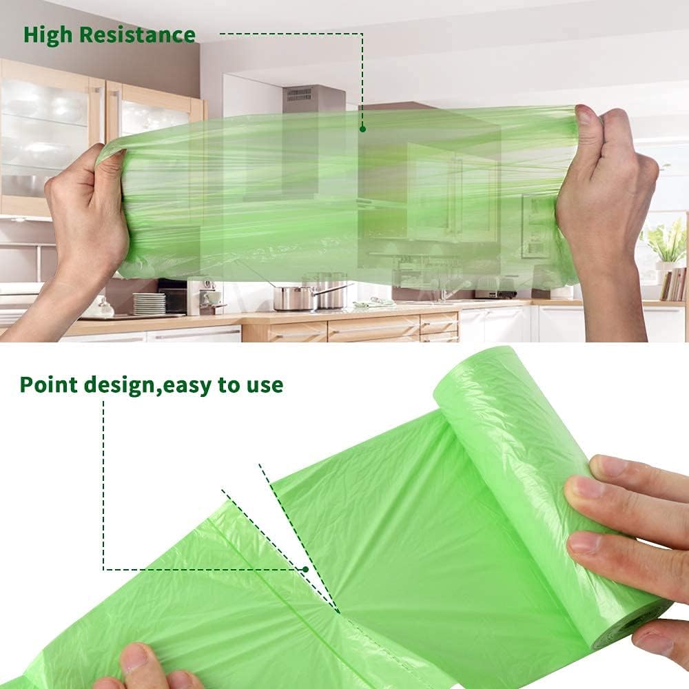 Thumbnail 5 de YAWAHOME Food Caddy Bags (120 counts) – 6L small recycling food waste bin liner for kitchen and home