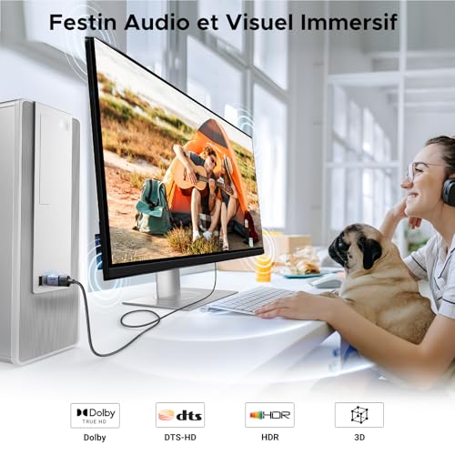 Thumbnail 3 de UGREEN Adaptateur DisplayPort vers HDMI 4K 30Hz / 2K 60Hz / 1080P 120Hz – Lot de 2