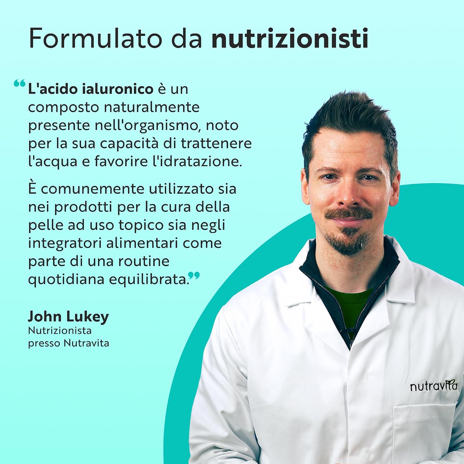 Detalle 2 de Nutravita Acido Ialuronico in Capsule – Fornitura di 3 mesi, 600 mg (500-700 kDa) vegan e senza allergeni