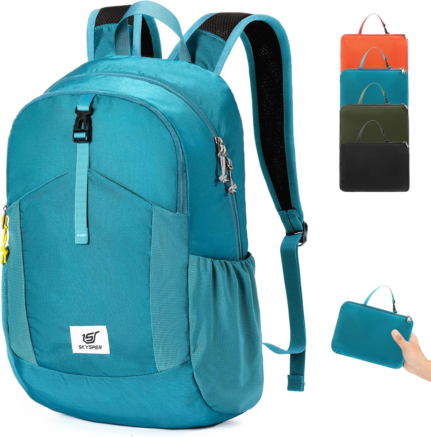 Detalle de SKYSPER 20L lightweight anti-theft RFID foldable travel backpack (packable daypack)