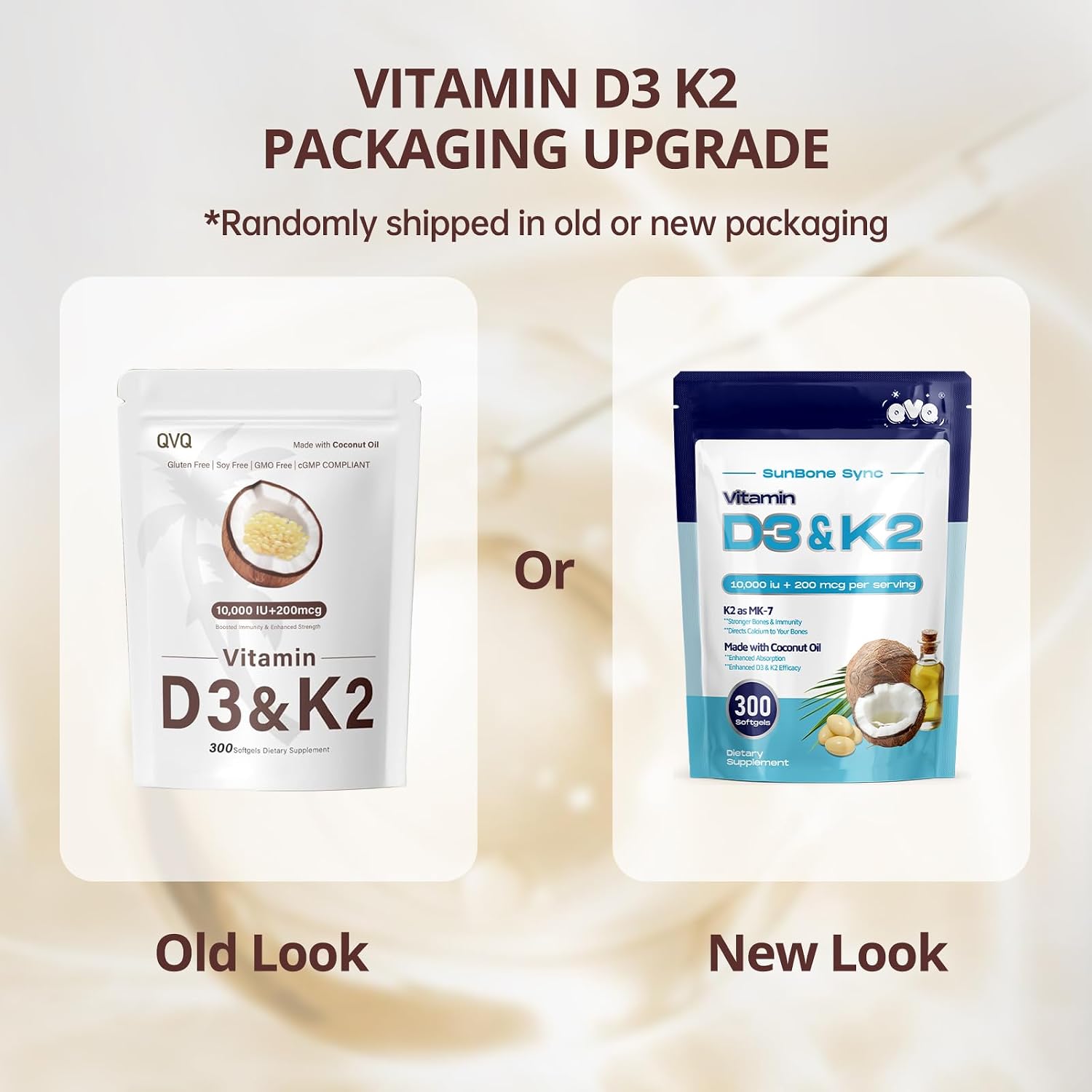 Detalle 2 de QVQ Vitamin D3 + K2 Softgels