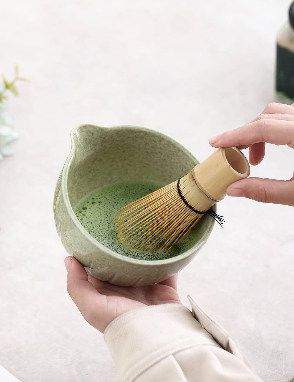 Thumbnail 3 de TANG PIN Matcha Set (15 oz) with Match Bowl, Bamboo Whisk, Scoop, and Chasen Holder
