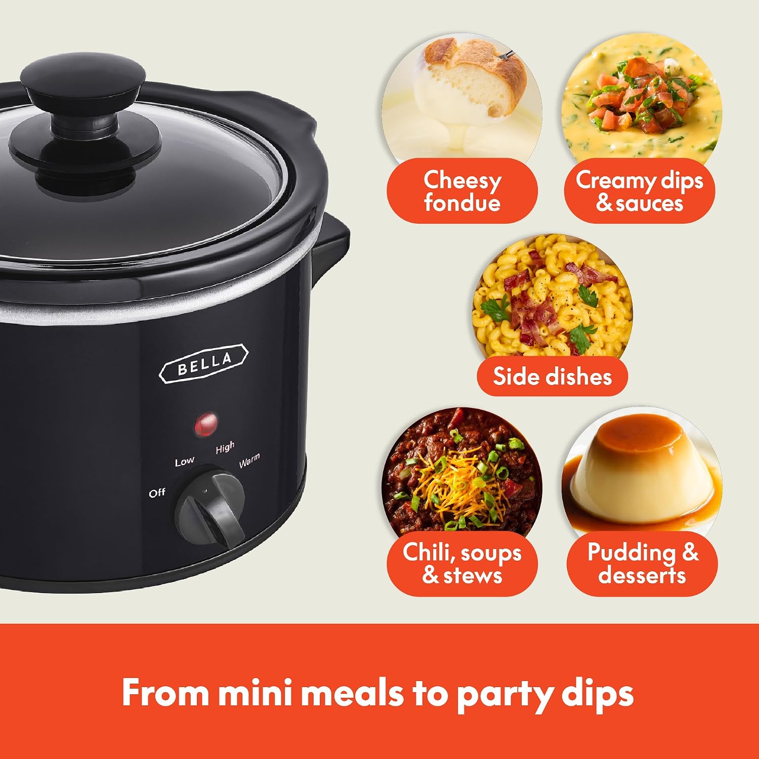Detalle 2 de bella Slow Cooker, 1.5-Quart