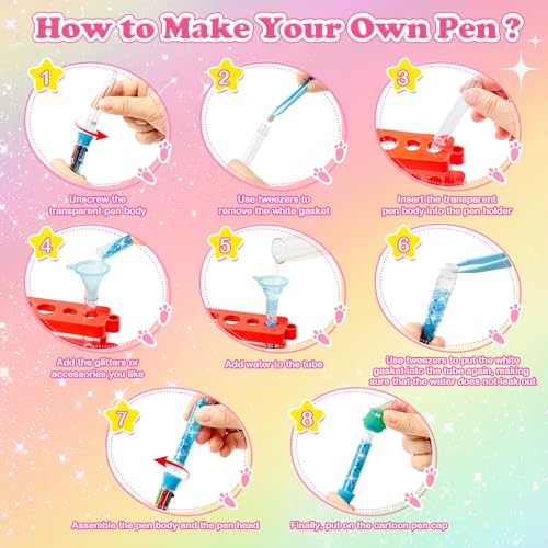 Detalle de Contever Kit de Creación de Bolígrafos 65+ piezas: crea bolígrafos brillantes y personalizados