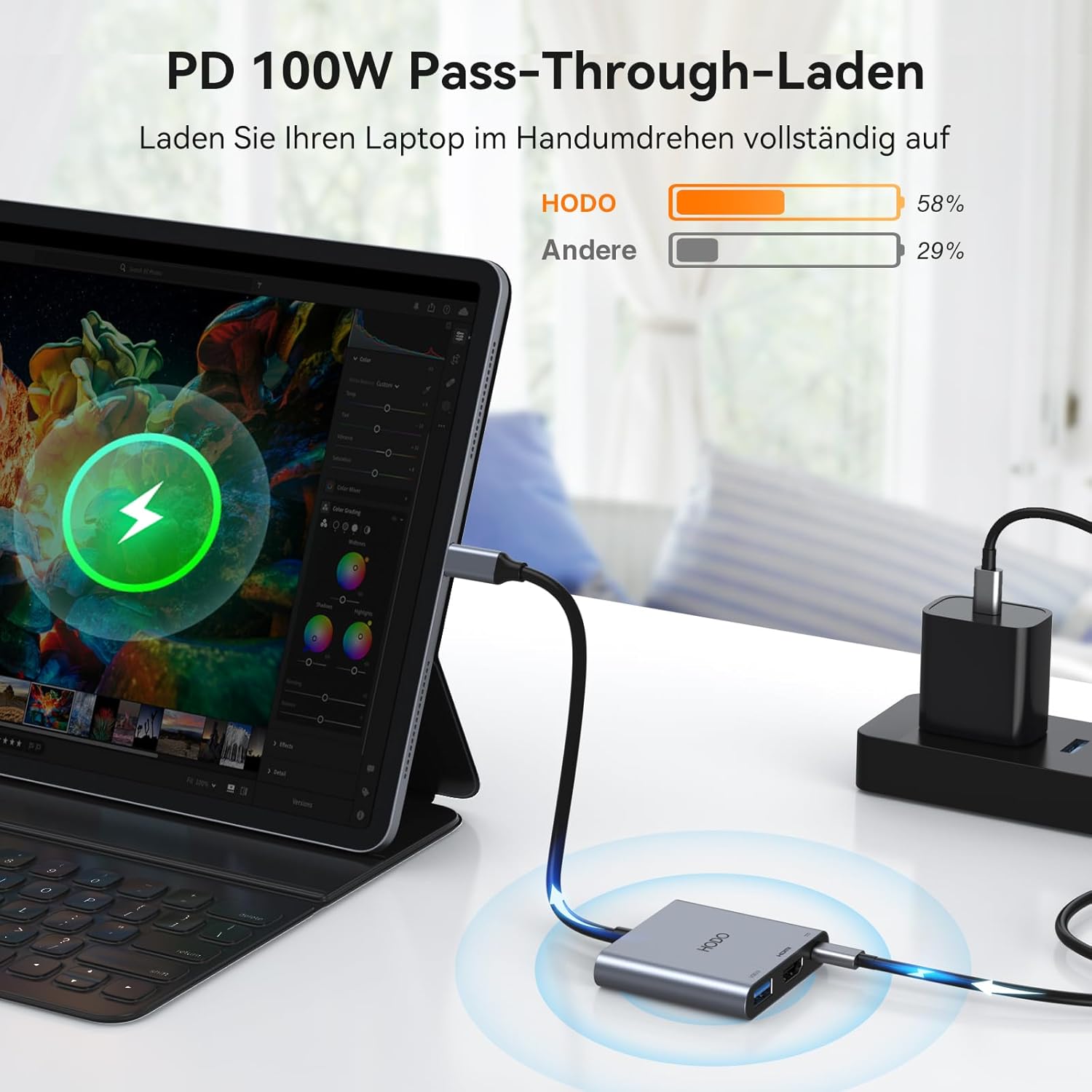 Thumbnail 4 de HODO USB C HDMI Adapter 4K