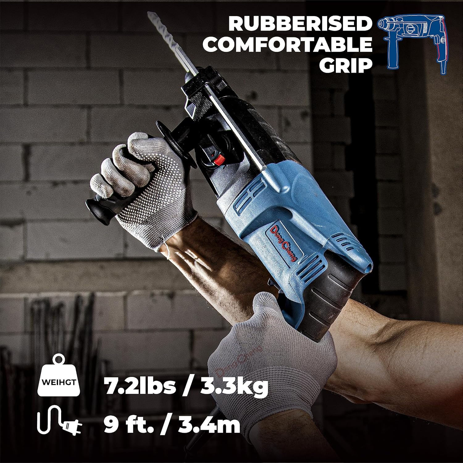 Thumbnail 6 de 1 Inch SDS-PLUS rotary hammer 6.7A