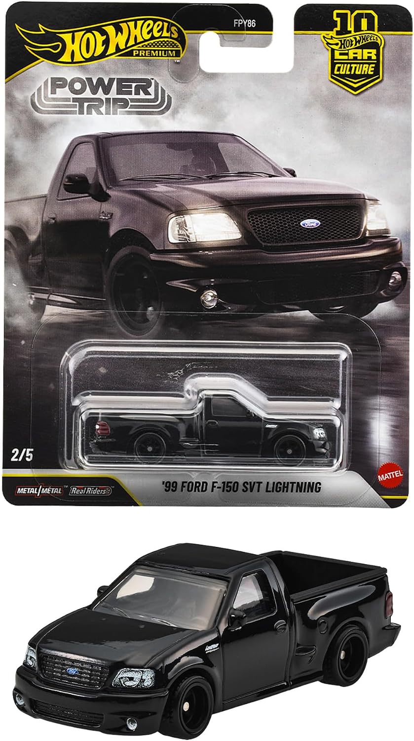 Detalle de Hot Wheels JKF33 カーカルチャー パワートリップ '99 フォード F-150 SVT ライトニング 1/64 ミニカー
