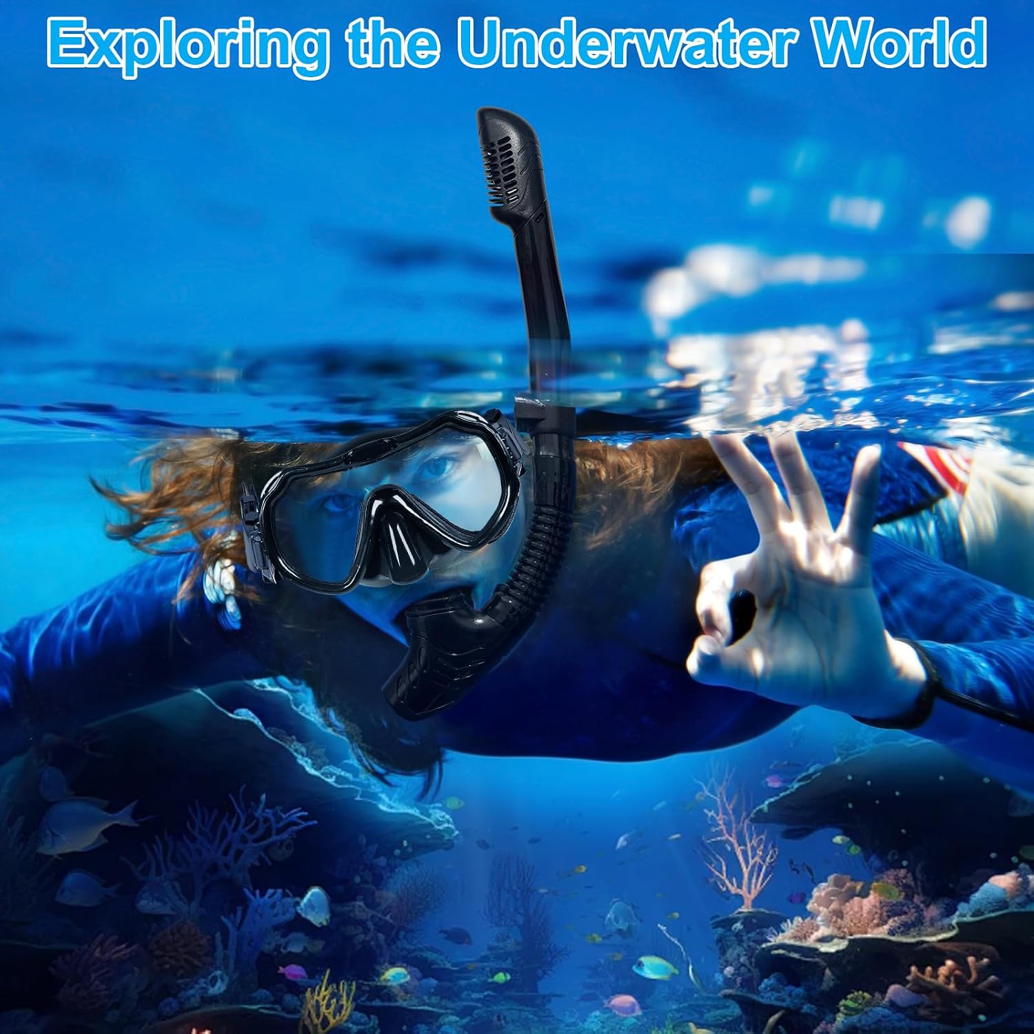 Detalle 2 de Mengine Snorkel Set for adults snorkelling