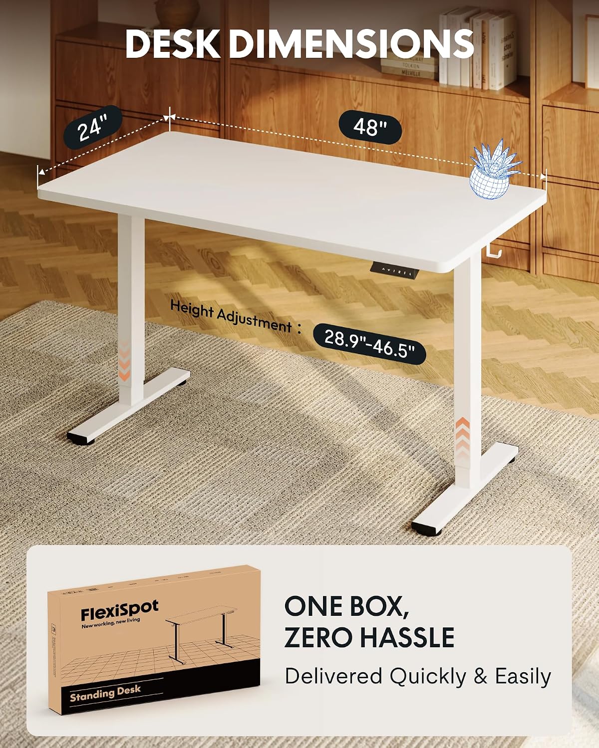 Detalle de FLEXISPOT Standing Desk 48" x 24