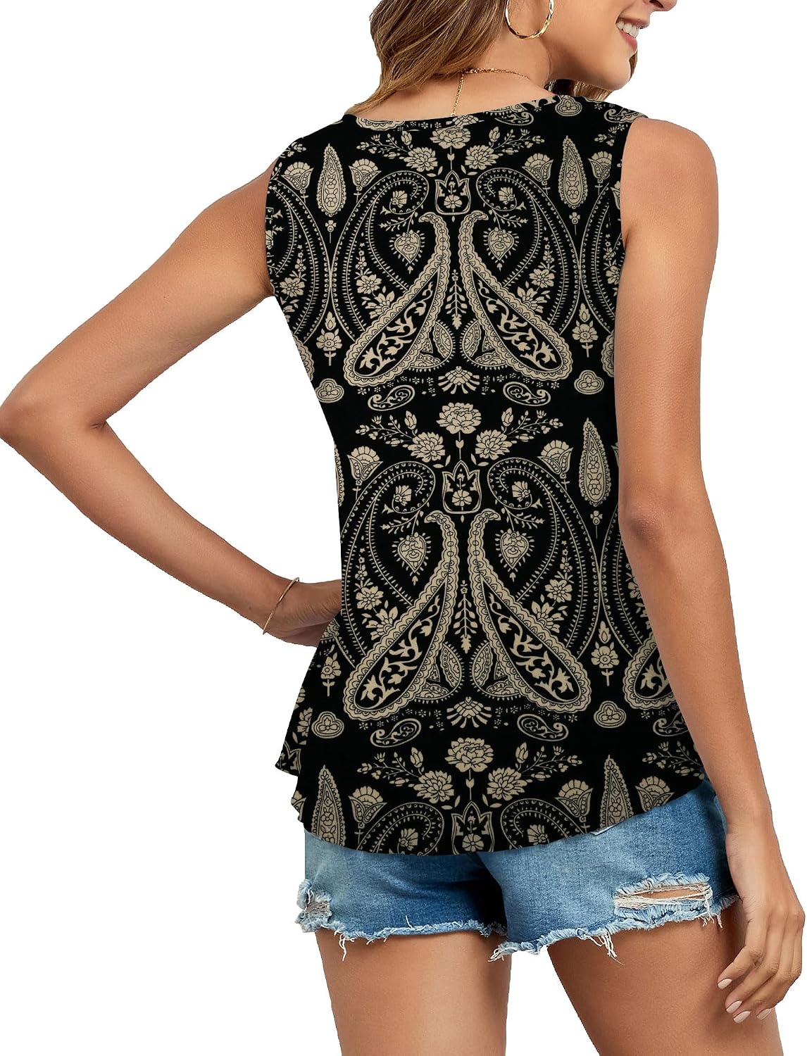 Detalle 2 de SENBATU Débardeurs Femme Col Rond S–2XL