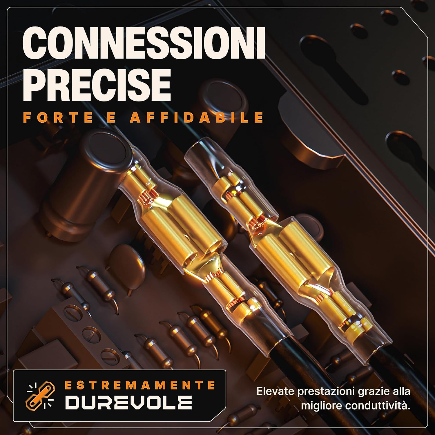 Thumbnail 2 de BAURIX® Connettori Elettrici set 300 pezzi – 2,8/4,8/6,3 mm, box di stoccaggio