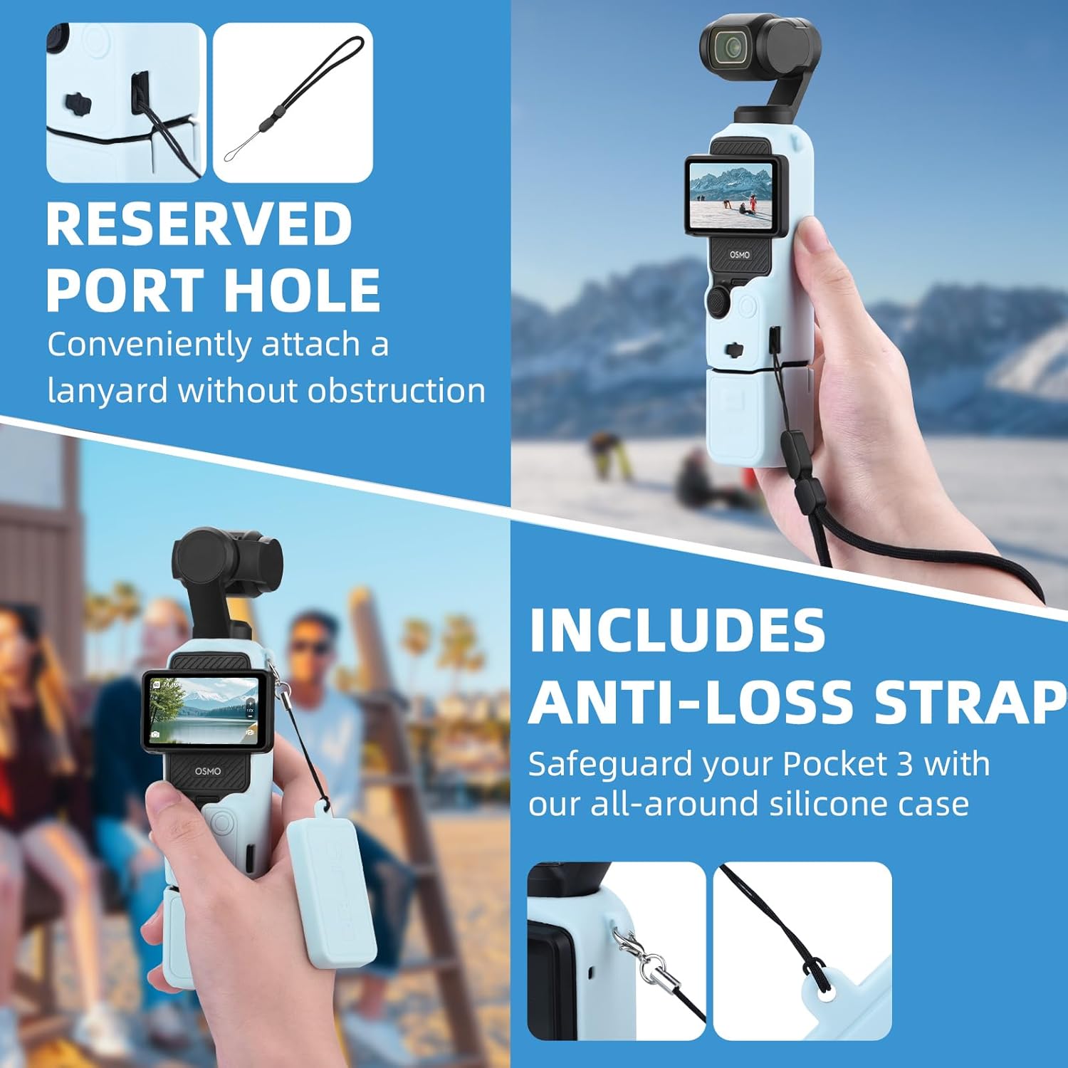 Thumbnail 5 de BRDRC Pocket 3 Silicone Cover (Purple) with Xtra Muse protective sleeve for DJI Osmo Pocket 3 Creator Combo