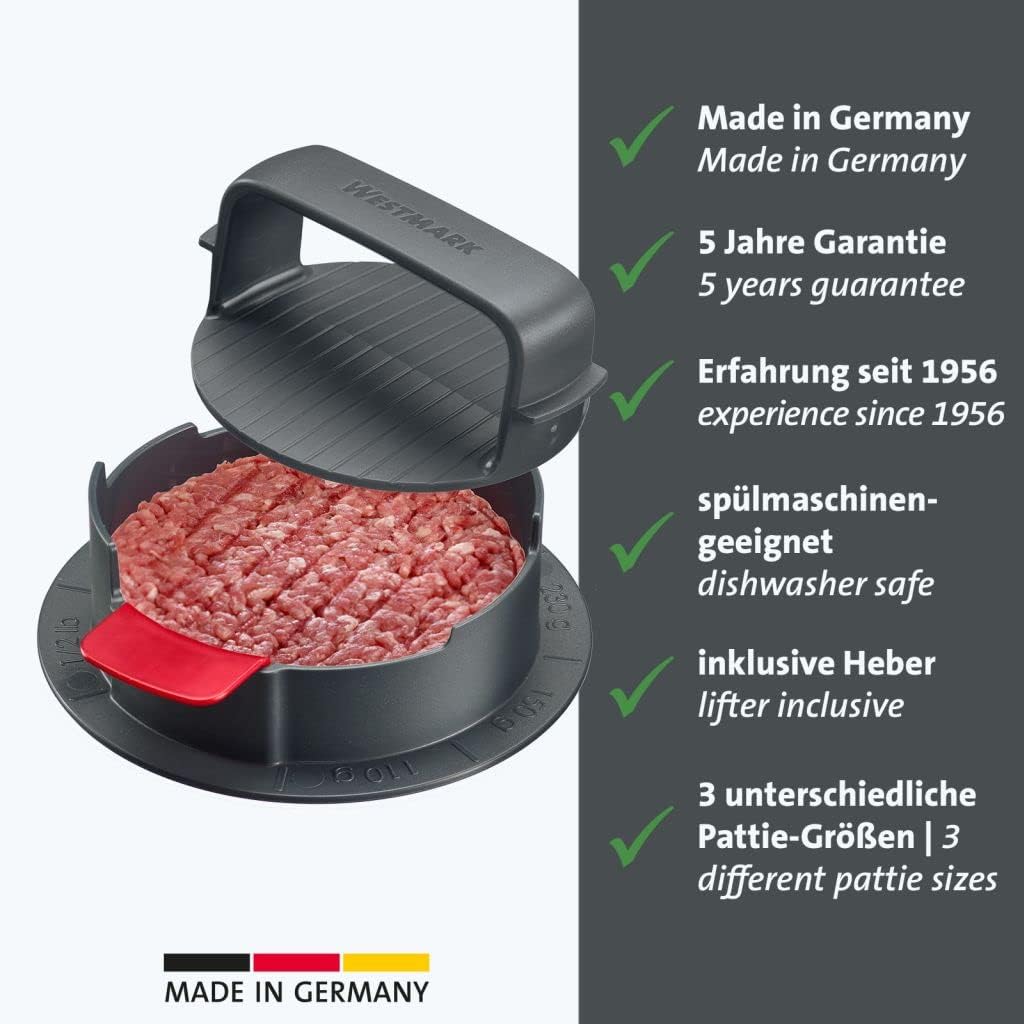 Thumbnail 1 de Westmark Hamburgermaker VARIO PLUS – Robuste Burgerpresse mit stufenlos einstellbarer Patty-Größe