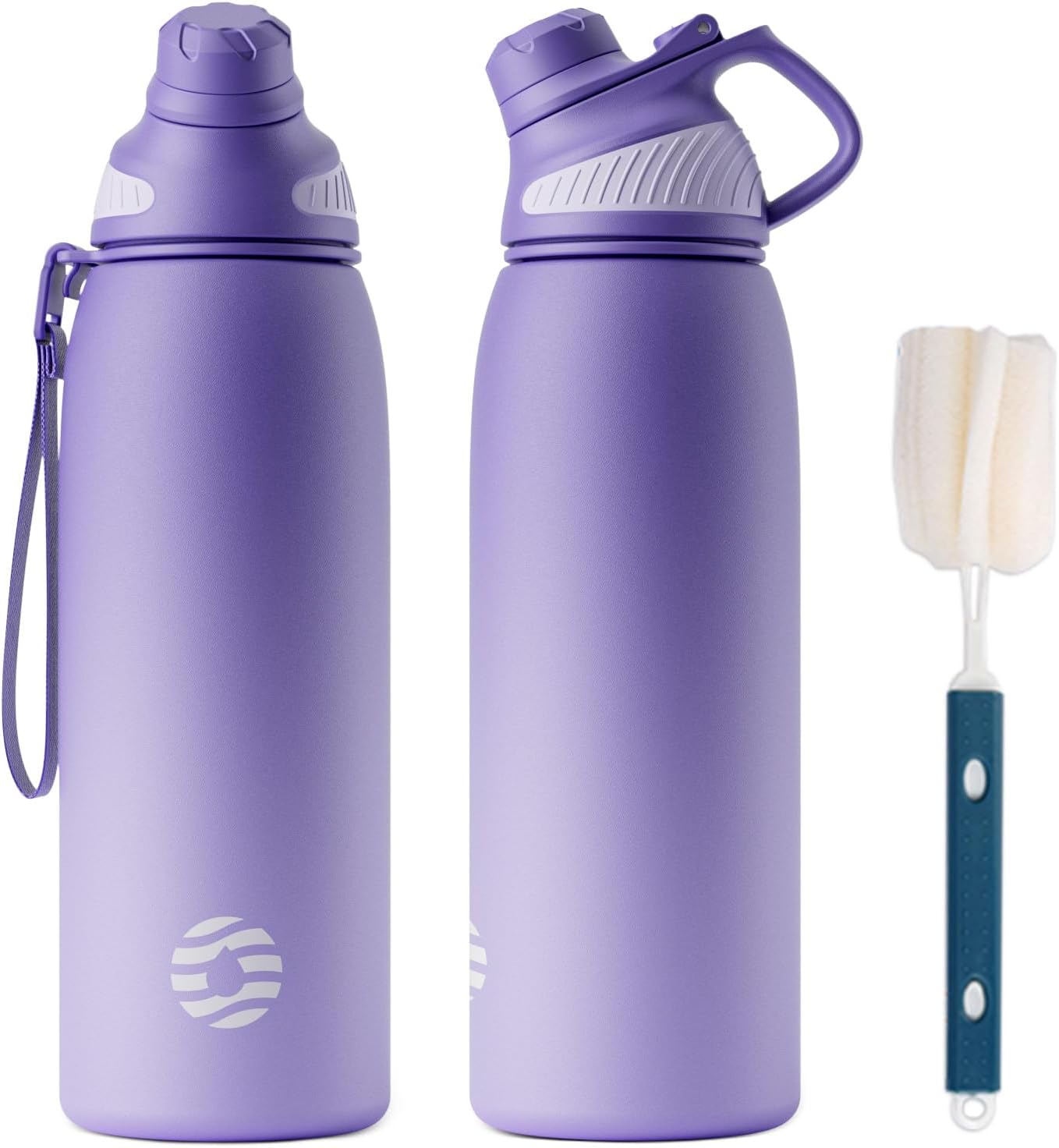 Detalle de Fjbottle stainless steel insulated water bottle (BPA free) with magnetic lid — 600ml to 1.5L