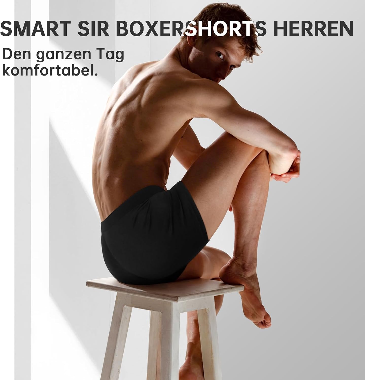 Detalle 2 de Smart Sir Boxershorts Herren 12er-Pack – Baumwolle, elastischer Bund, OEKO-TEX