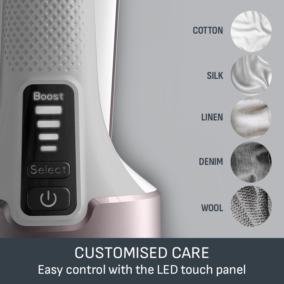 Thumbnail 5 de Tefal PureForce 2-in-1 Handheld Garment Steamer (DT8720G0) – Pink & White