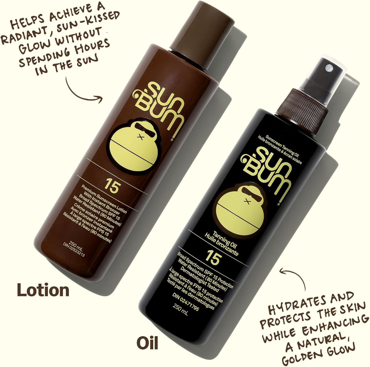 Detalle de Sun Bum SPF 15 Browning Body Lotion, 250 mL, Broad Spectrum