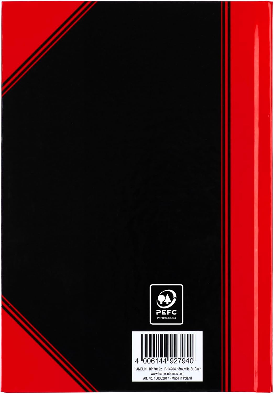 Thumbnail 6 de Bantex Notizbuch A5 kariert – 192 Seiten, Hardcover, 3er-Pack, schwarz-rot
