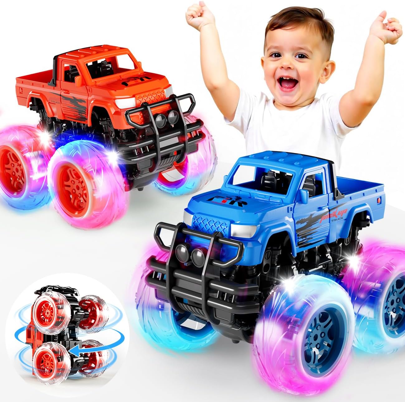 Detalle de Winstico Monster Truck Toys 2-pack for toddlers